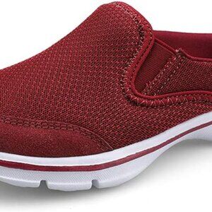 Women's Slip-On Sneakers Textile Backless Summer Shoes Widened Toe Cap